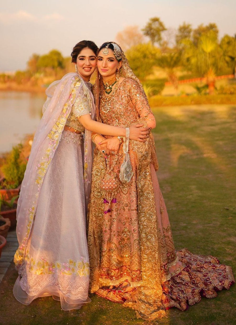 Sisters Duo in Signature #FarahTalibAziz Ensembles.