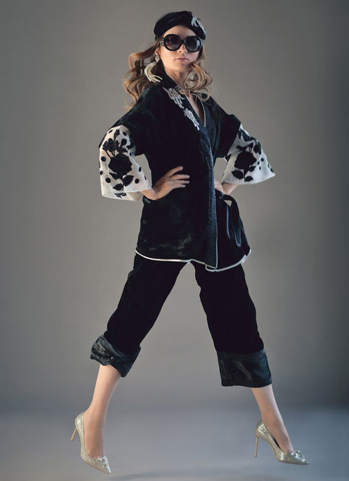 Velvet Culotte Pants