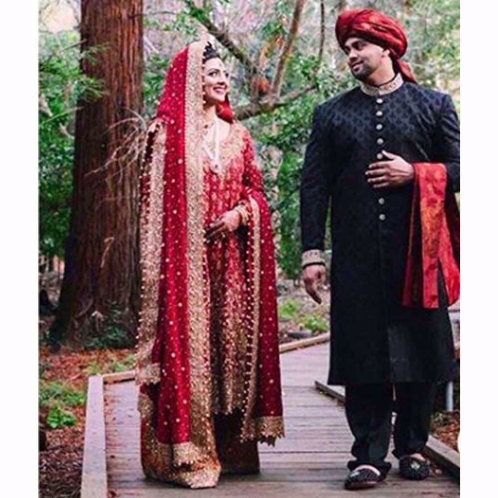 Picture of The beauty of a traditional red bridal