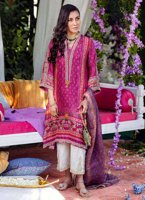 Gold Paisely Pure Silk Izaar Pants