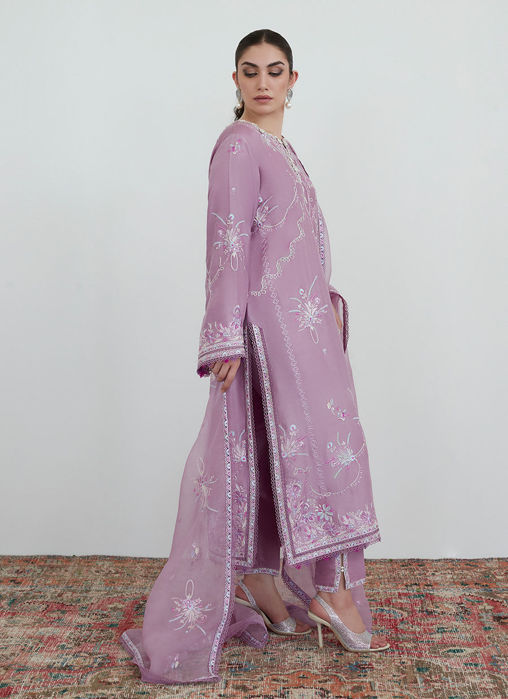 Mona Mauve Shirt And Dupatta