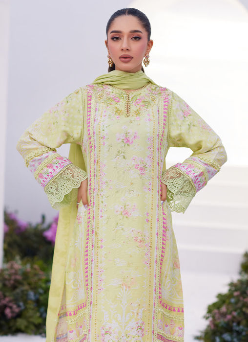 Kelly Lime Shirt And Dupatta