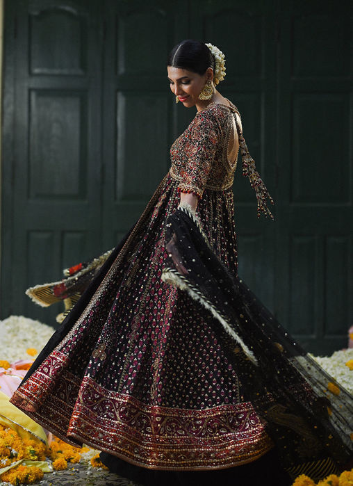 Everleigh Black Block Printed Kalidaar