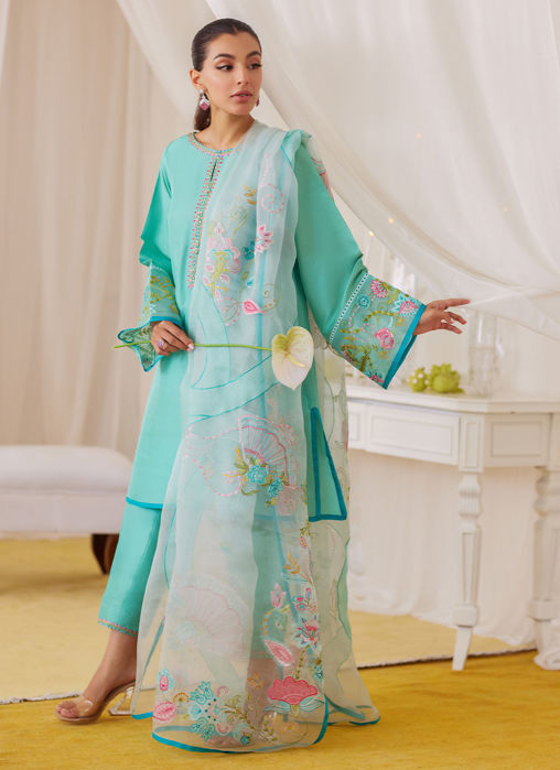 Una Turquoise Pants