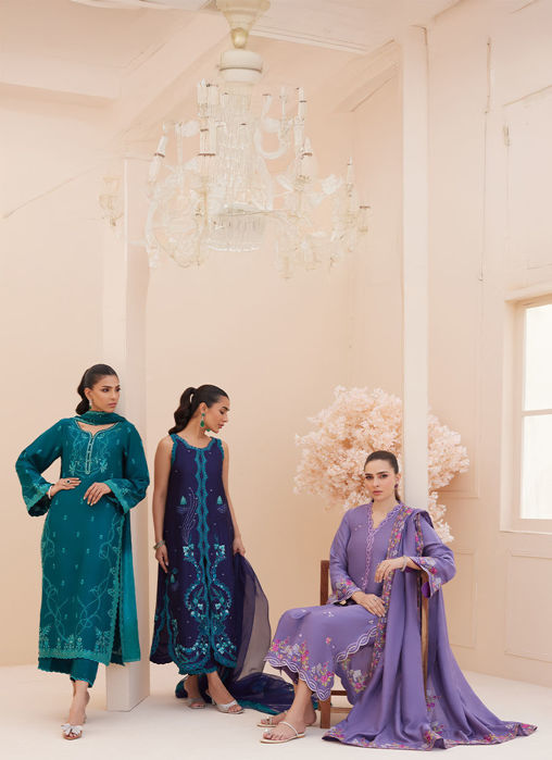 Goldie Grape Silk Shirt And Dupatta