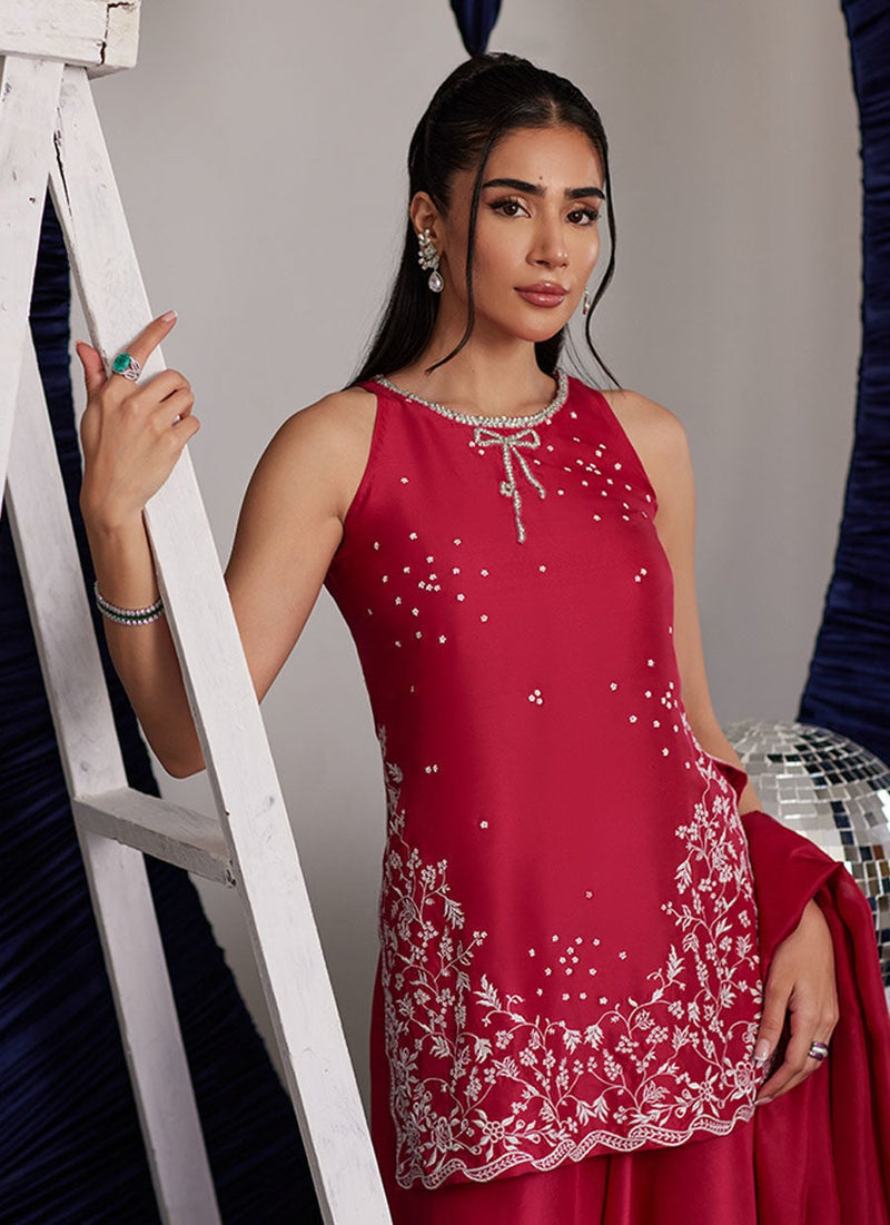 Izzy Hot Pink Shirt, Pants and Dupatta
