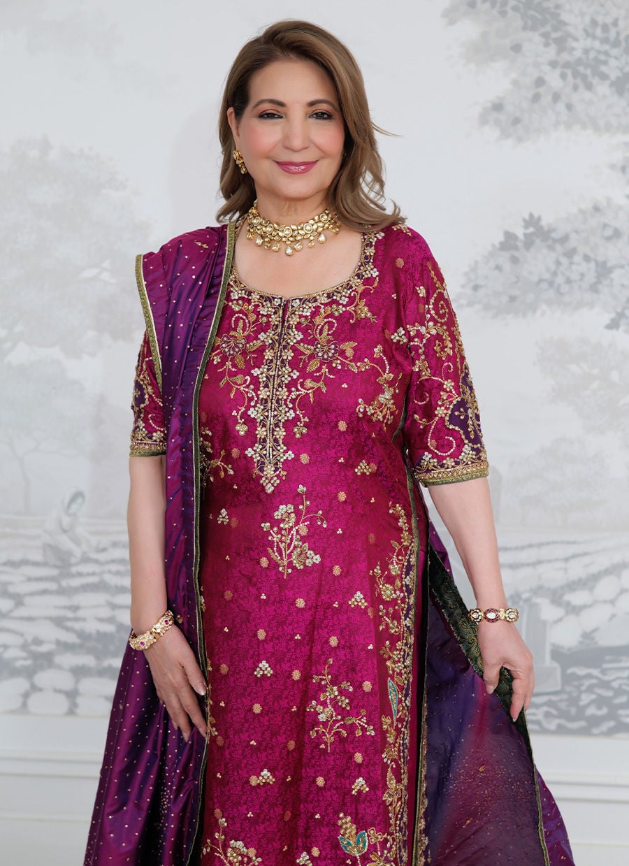 Bita Magenta Kurta