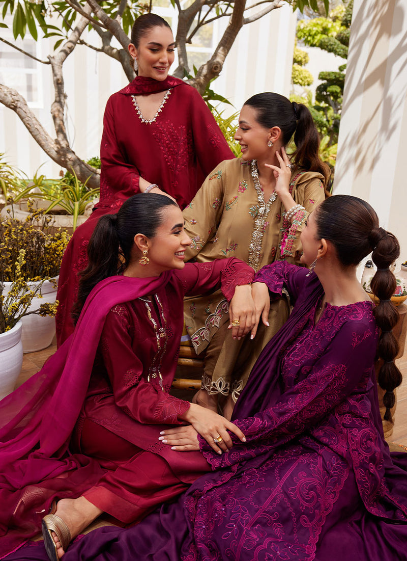 Soraya Scarlett Shirt and Dupatta