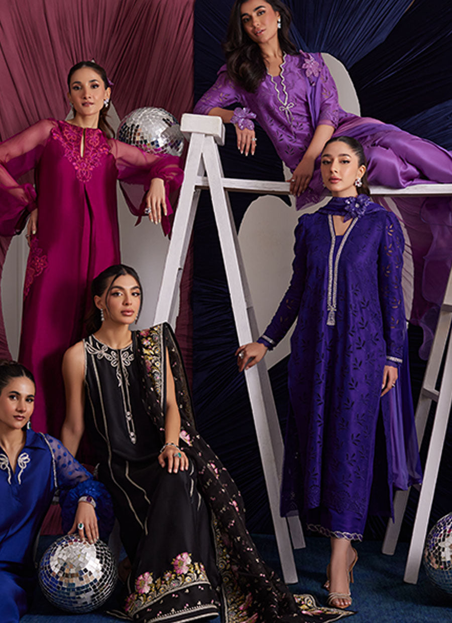 Gloria Indigo Shirt And Dupatta