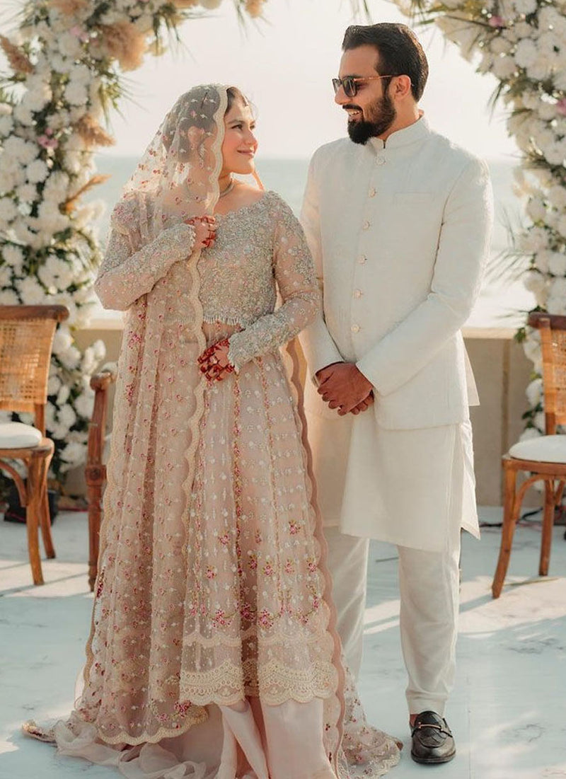 LOOKING BEAUTIFUL ON HER NIKKAH IN  TALIB AZIZ.