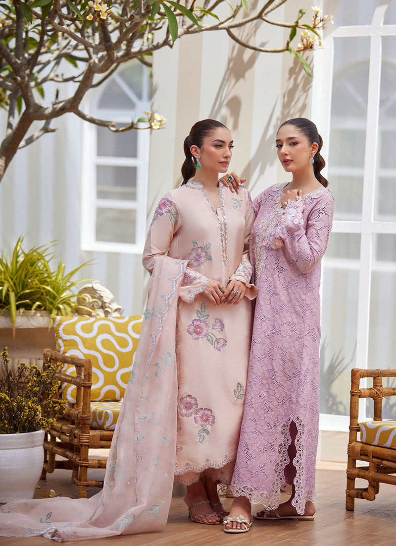 Vera Pink Shirt and Dupatta
