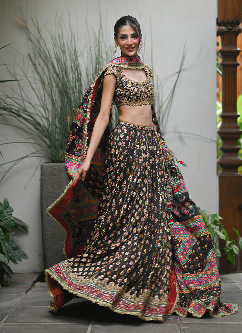 Alanara Black Lehnga Choli
