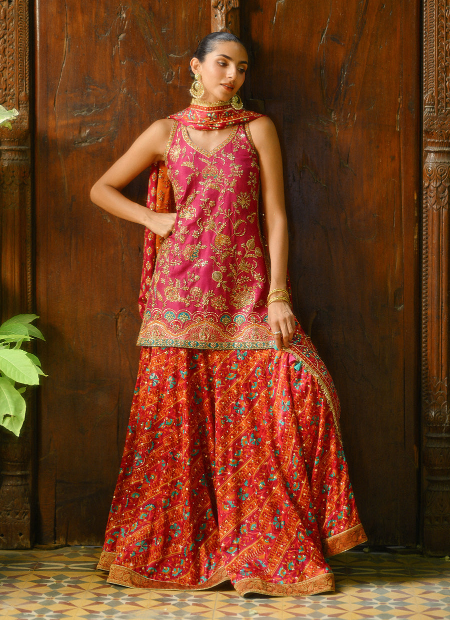 Halima Block Print Shirt And Dhaka