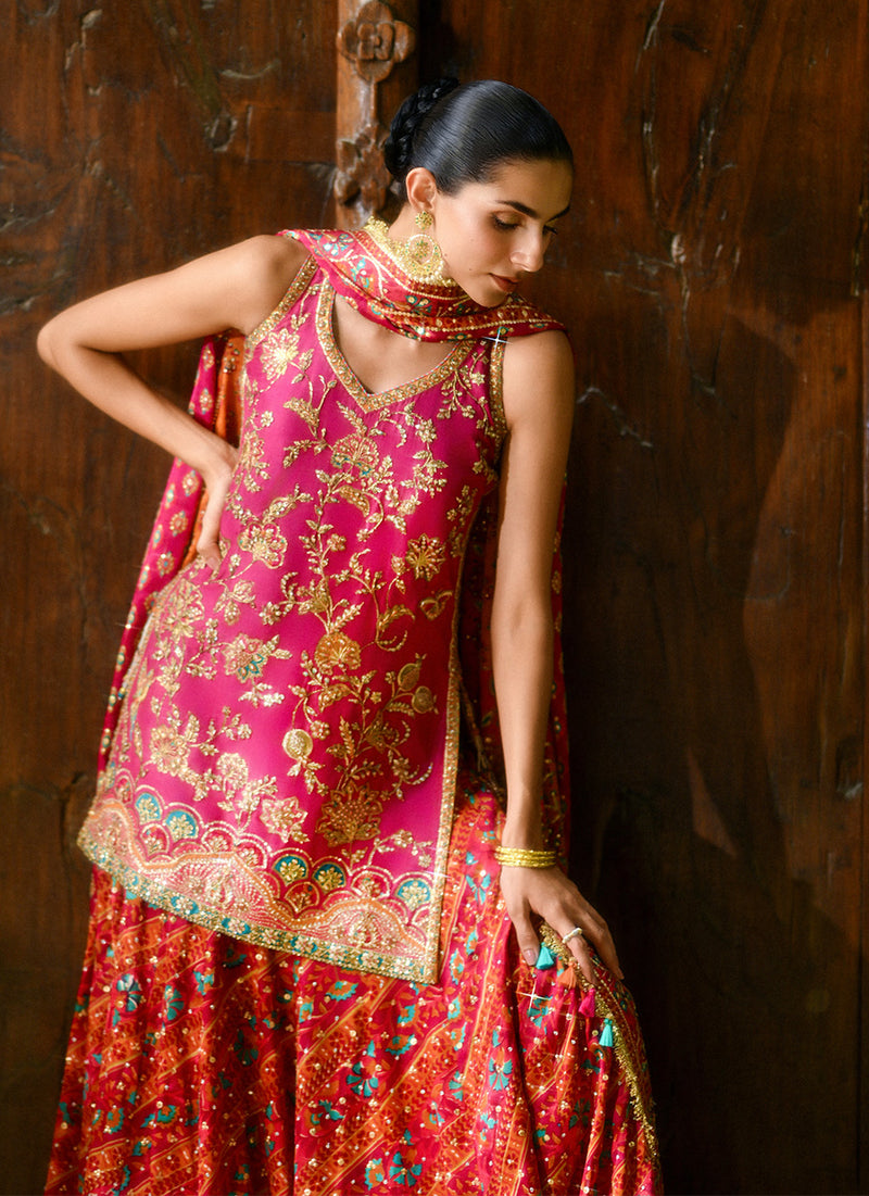 Halima Block Print Shirt And Dhaka