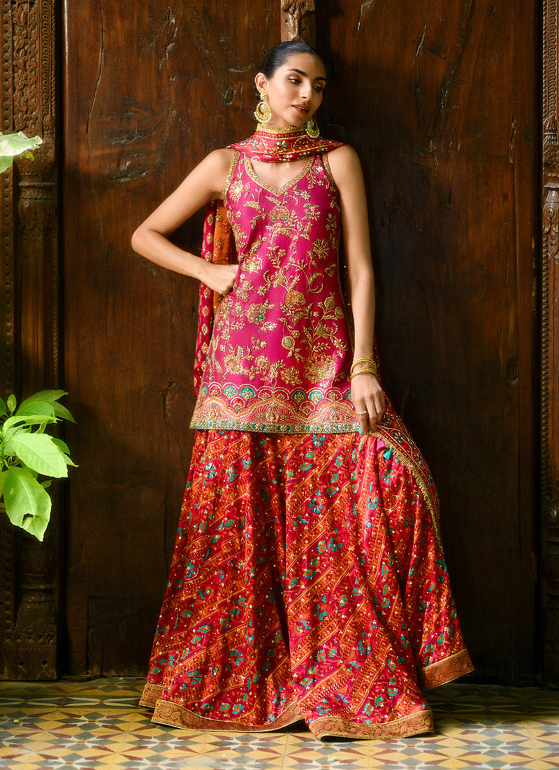 Halima Block Print Shirt And Dhaka