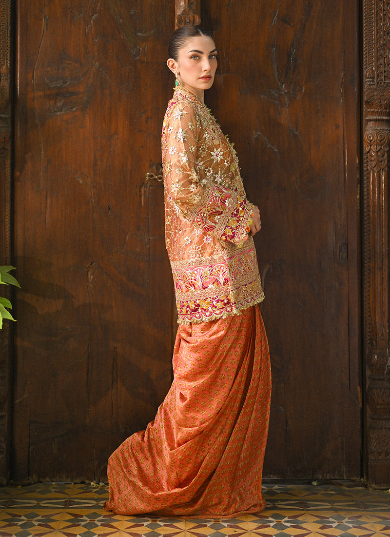 Verity Jacket And Dhoti-Draped