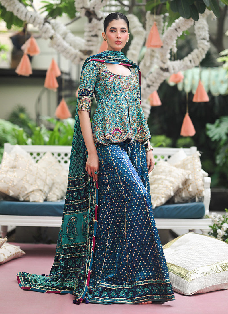 Zola Block Printed Peplum