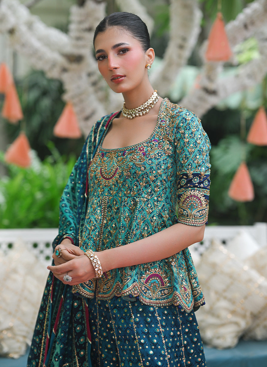 Zola Block Printed Peplum