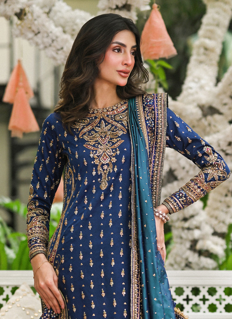 Bima Navy Blue Shirt And Dhaka