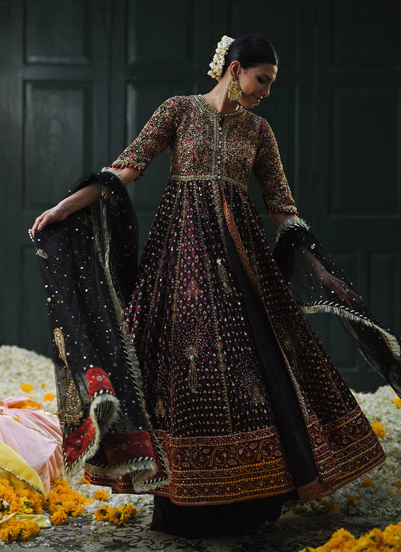 Everleigh black block printed kalidaar