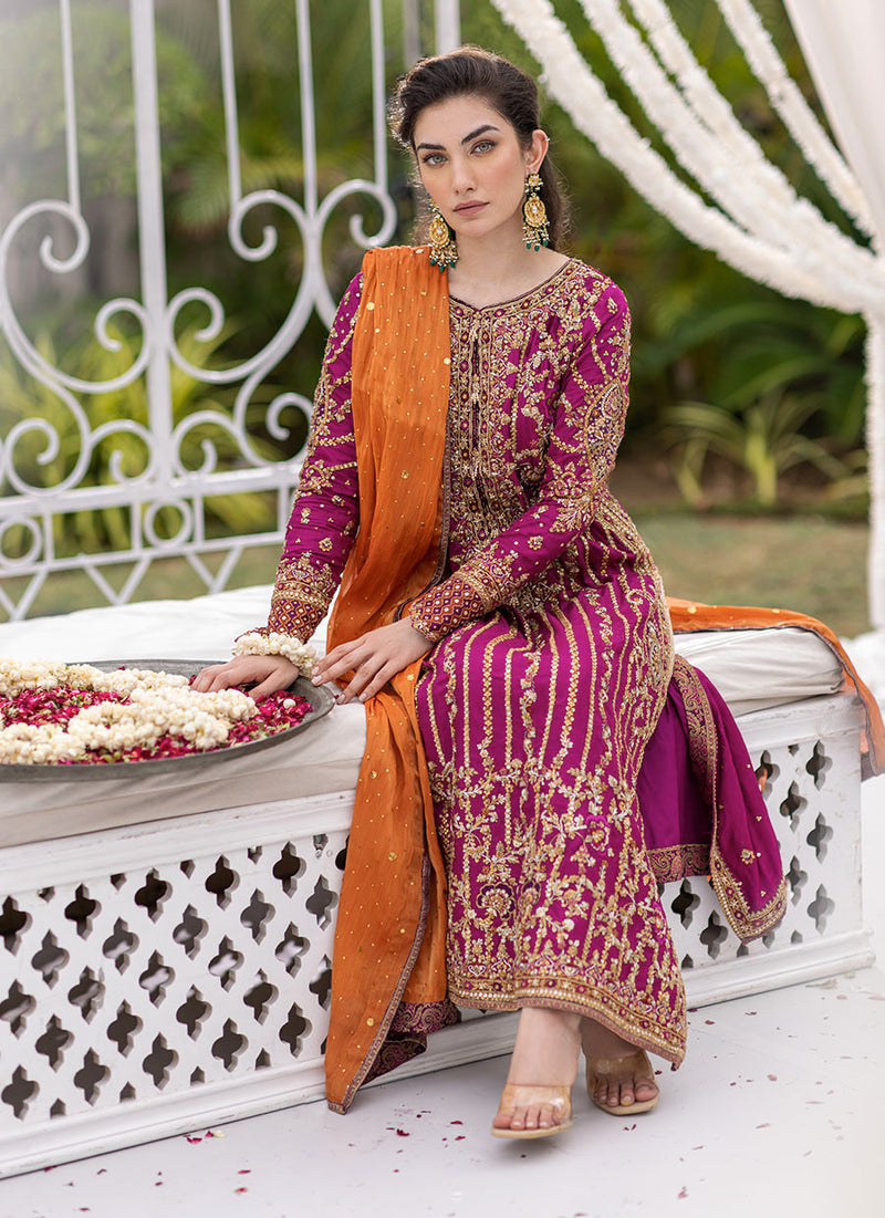 Azin Magenta Kurta