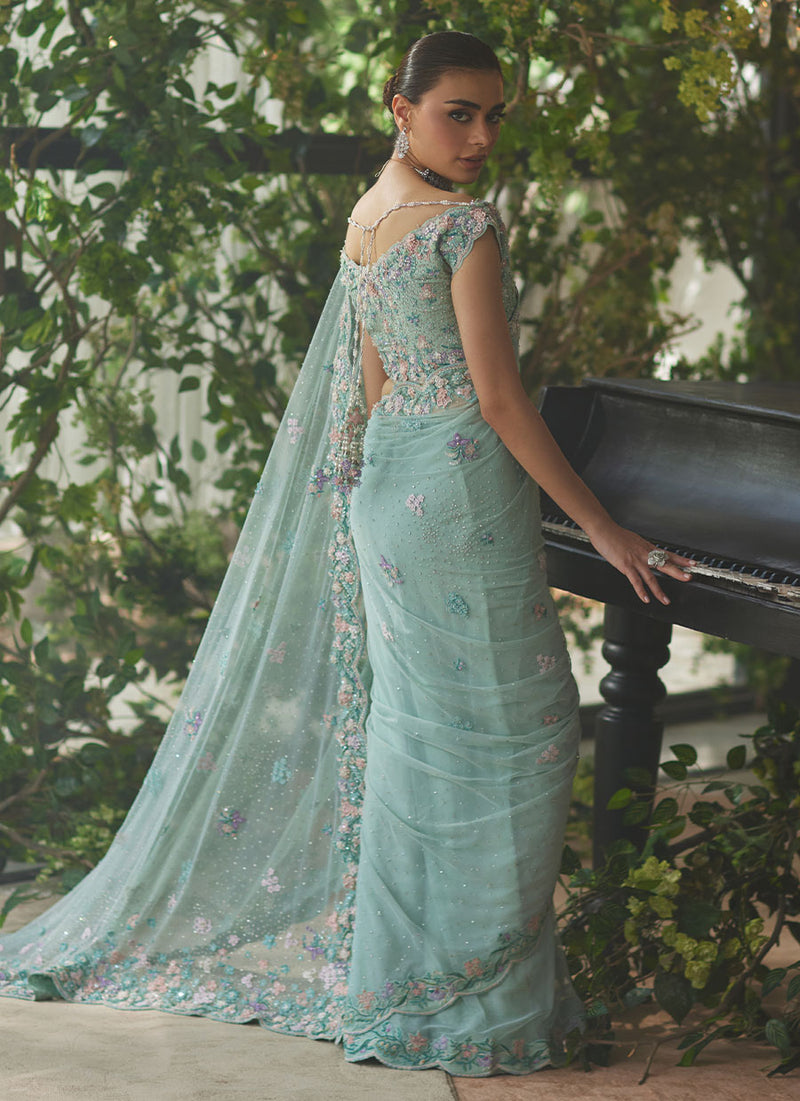 Vanya Aqua Saree