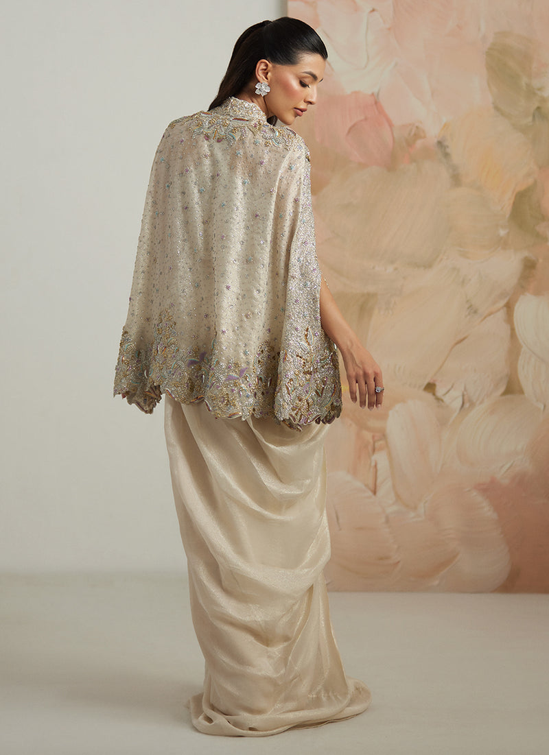 Denise Cape And Pre-Draped Skirt
