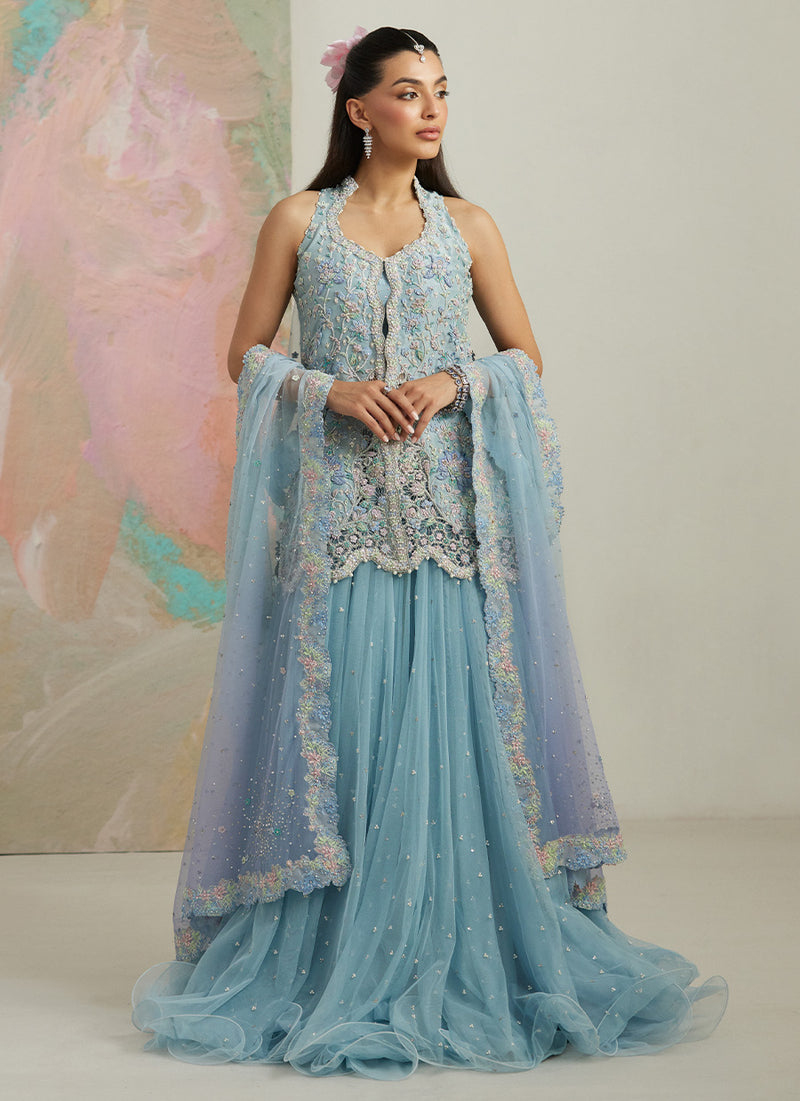 Dalia Front-Open Jacket And Lehnga