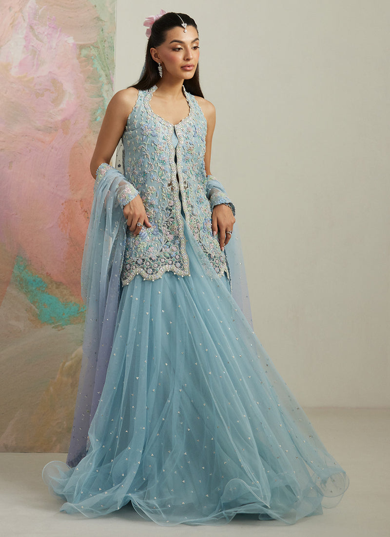 Dalia Front-Open Jacket And Lehnga