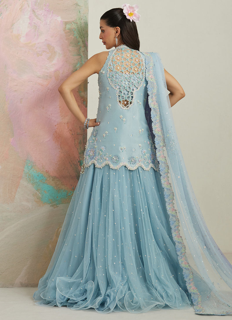 Dalia Front-Open Jacket And Lehnga