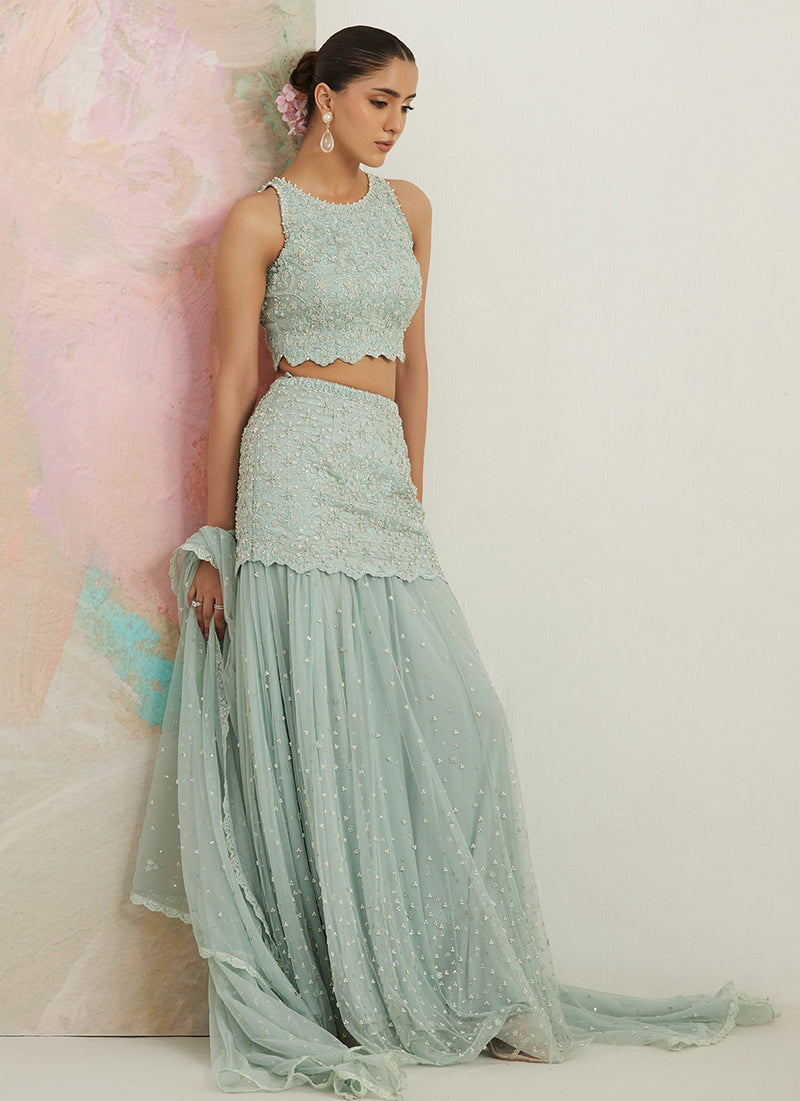 Gianna Blouse And Net Drape