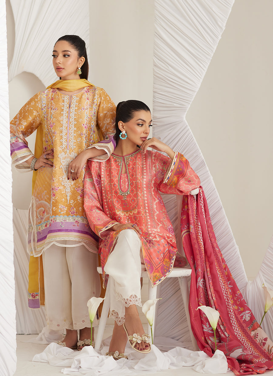 Anima Mustard Shirt and Dupatta