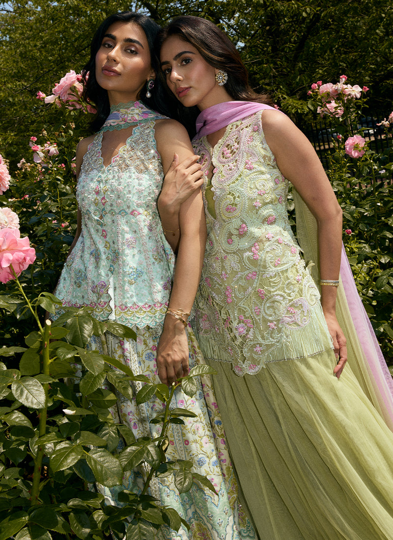 Danica Short Shirt With Lehenga