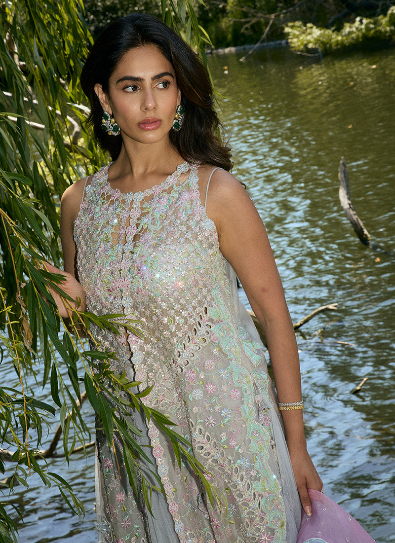 Dinah Open-Front Shirt And Skirt