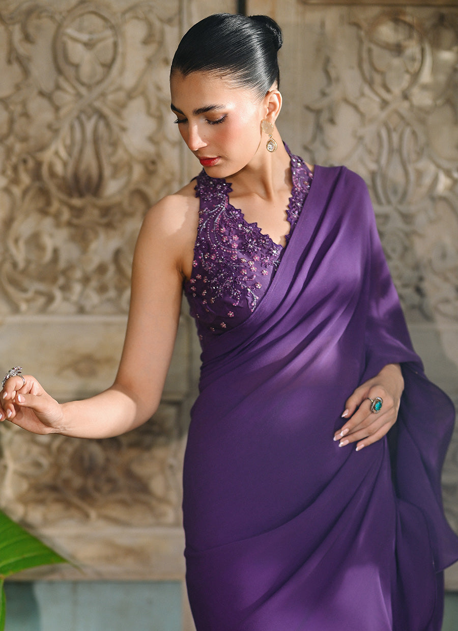 Leeana Purple Saree