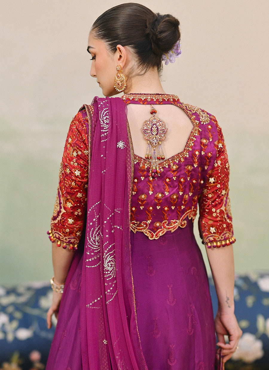 Keena Magenta Kalidaar And Dupatta