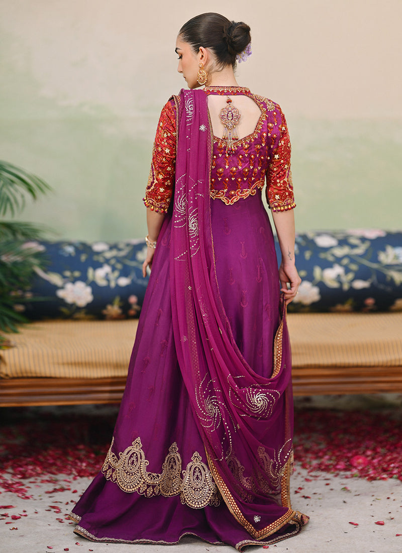Keena Magenta Kalidaar And Dupatta