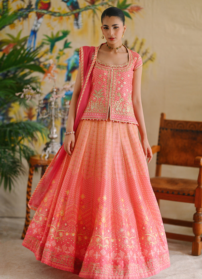 Kaelin Shirt With Dupatta And Lehnga