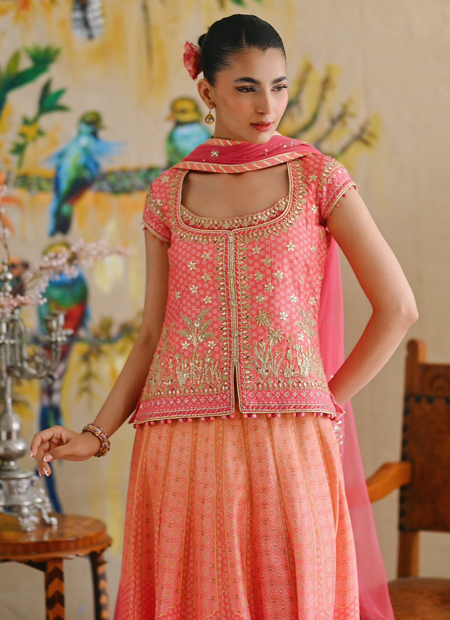 Kaelin Shirt With Dupatta And Lehnga