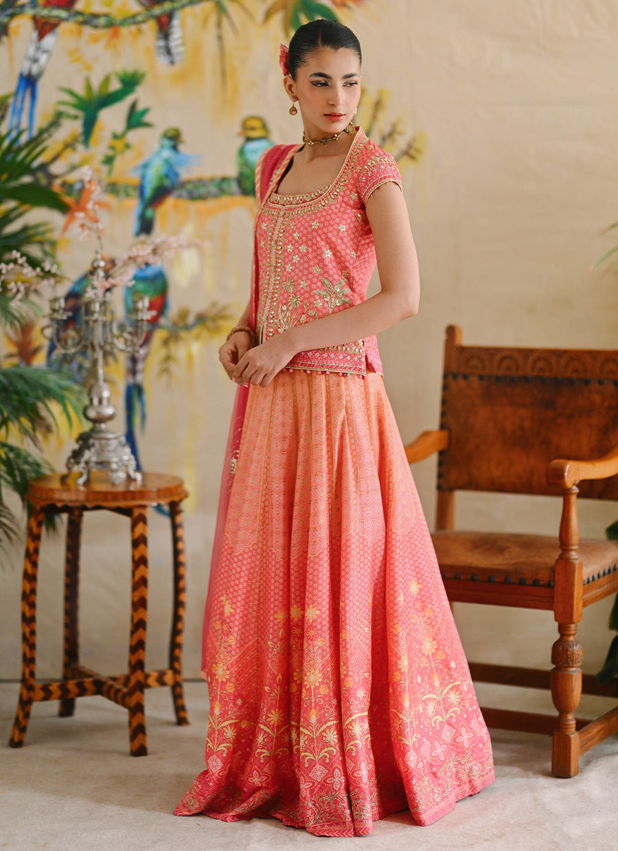 Kaelin Shirt With Dupatta And Lehnga