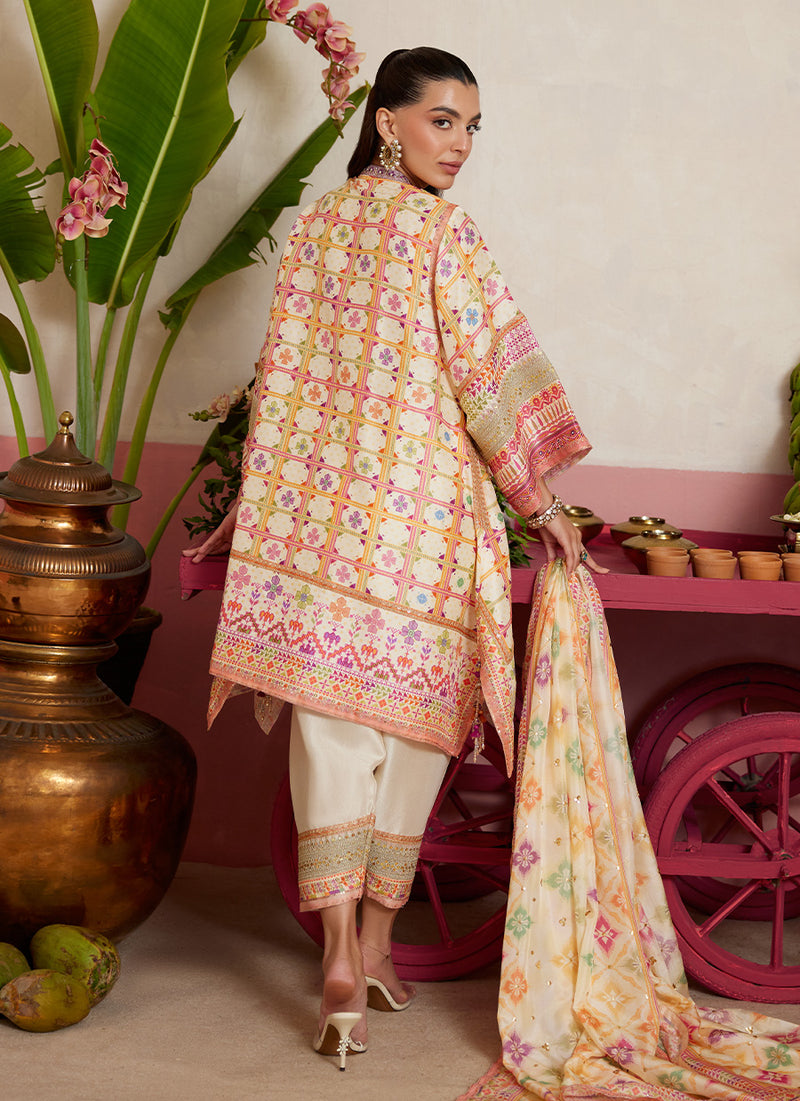 Kilo Ivory Shirt And Dupatta
