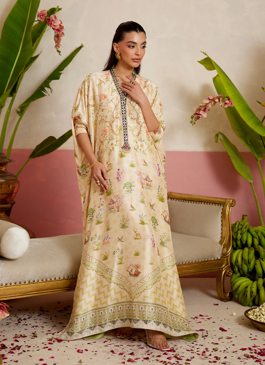 Daine Cream Kaftan