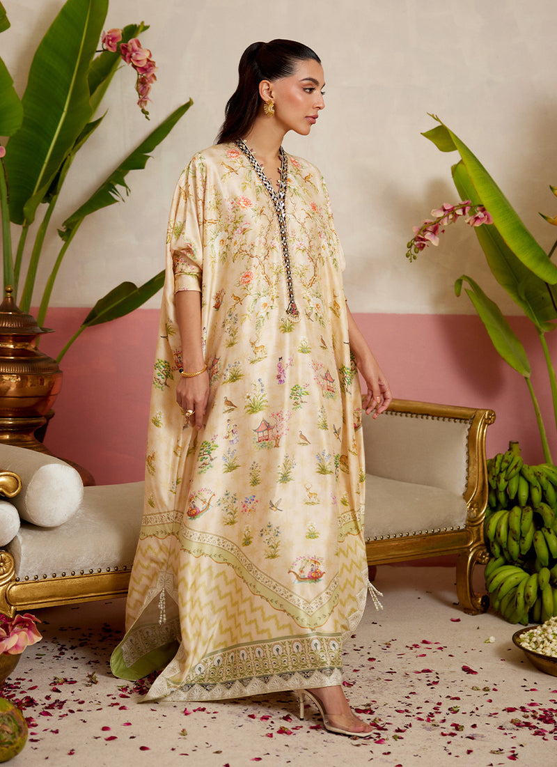 Daine Cream Kaftan