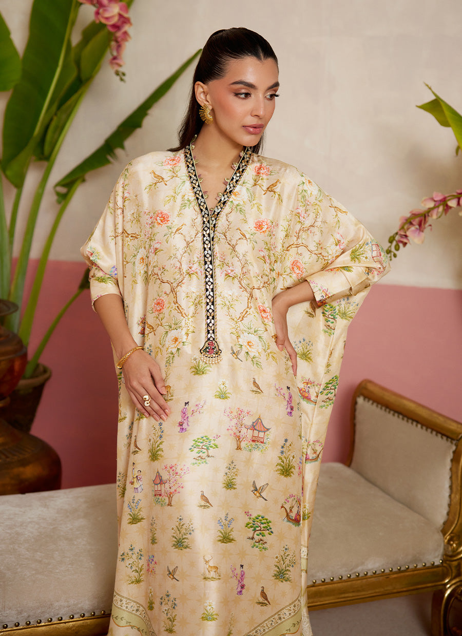 Daine Cream Kaftan