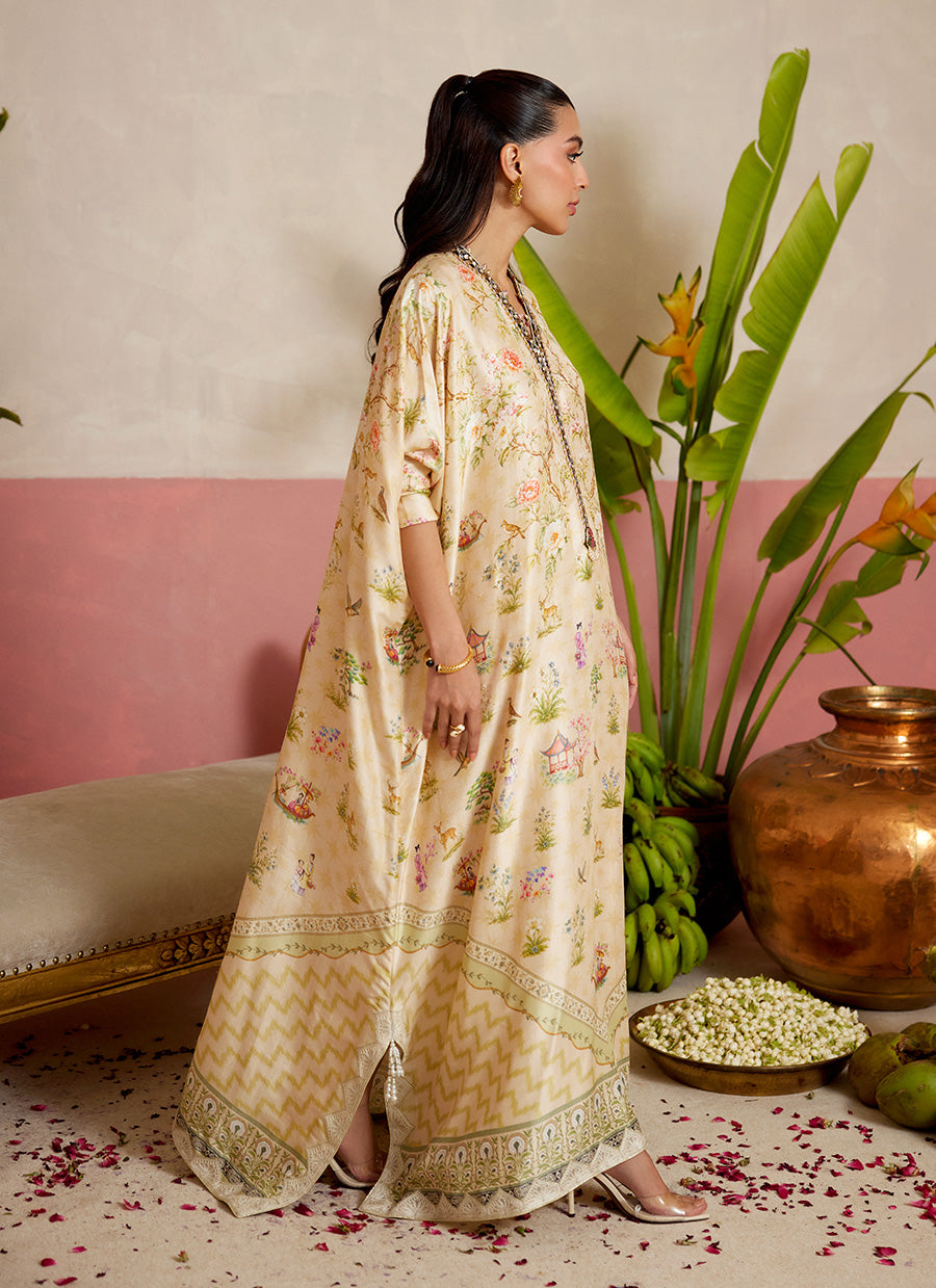 Daine Cream Kaftan