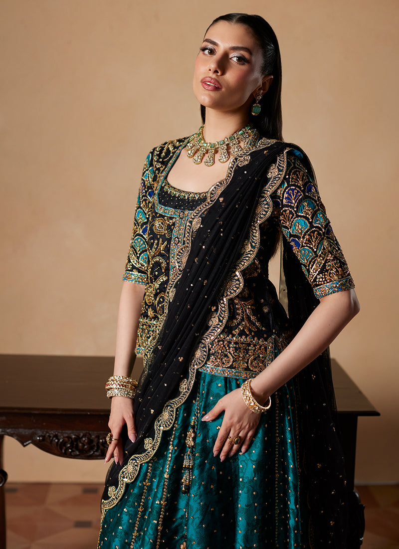 Jorja Short Shirt With Lehenga