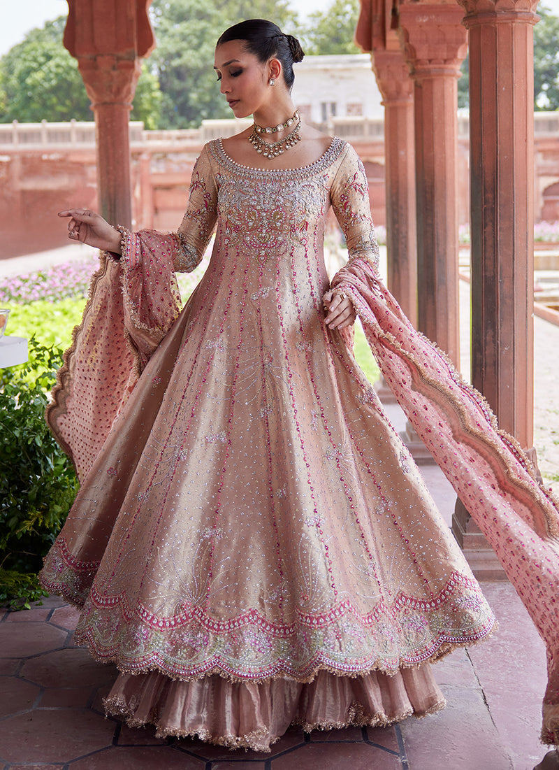 Evanna kalidaar and Crushed Lehenga