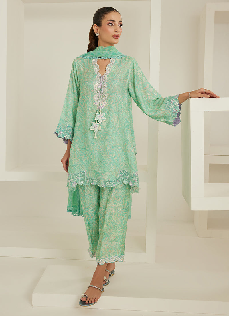 Sabrina Shirt And Dupatta with Pants