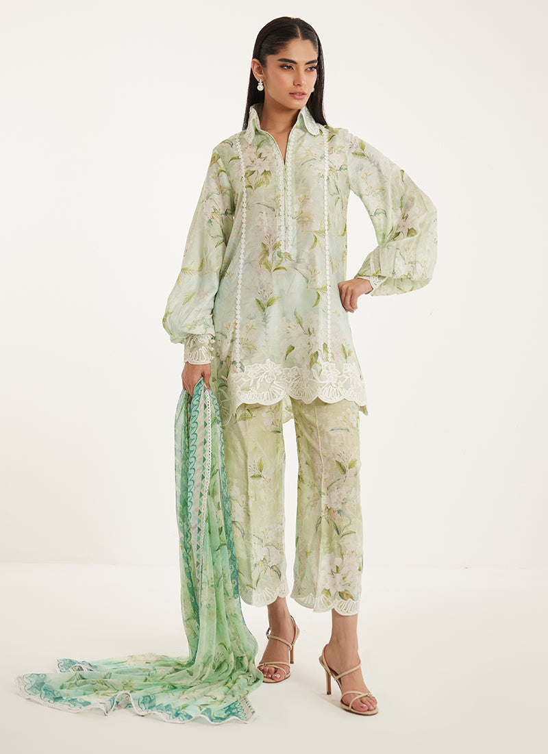 Suzie Shirt And Dupatta
