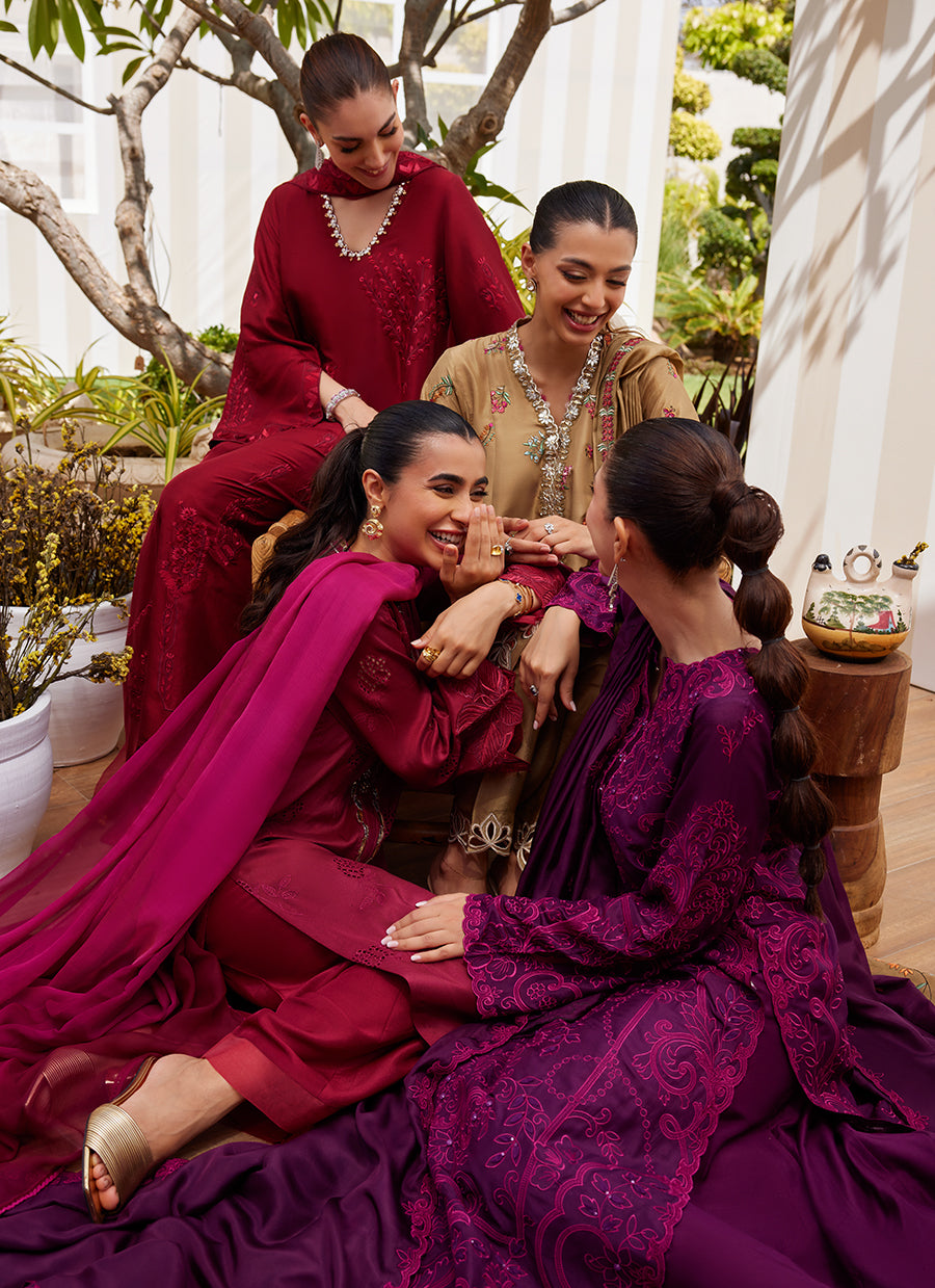 Soraya Scarlett Shirt and Dupatta